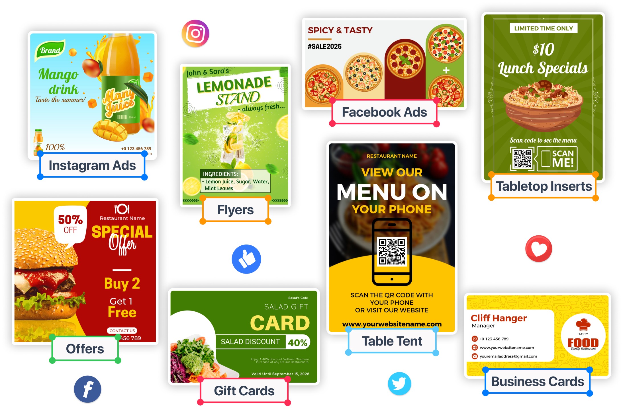 restaurant promotion flyers